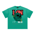 LAN SKULL - Raw Edge T